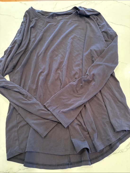 Athleta Tops - Athleta Long Sleeve Crewneck Top - Navy Blue